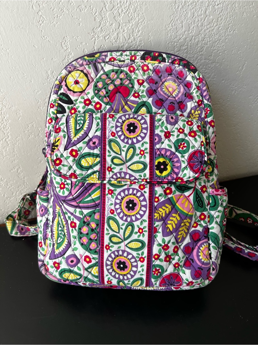 Vera Bradley Viva La Viva Quilted Cotton Floral Backpack - Retired Rare